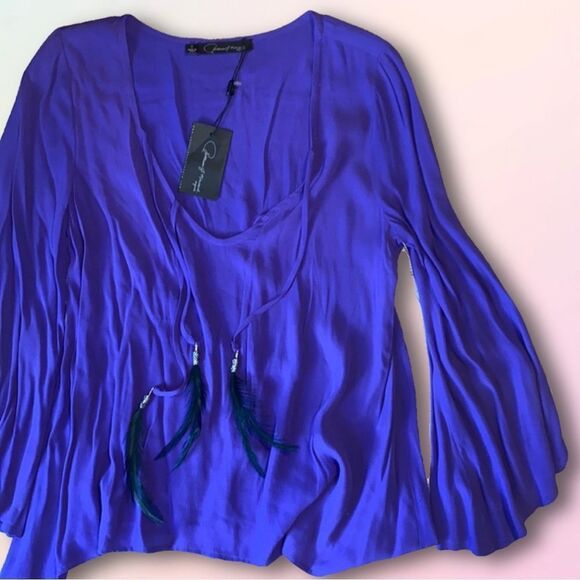 PJK, Flowy, Indigo, Oversized, Boho Dakota Tunic Blouse - Picture 16 of 16